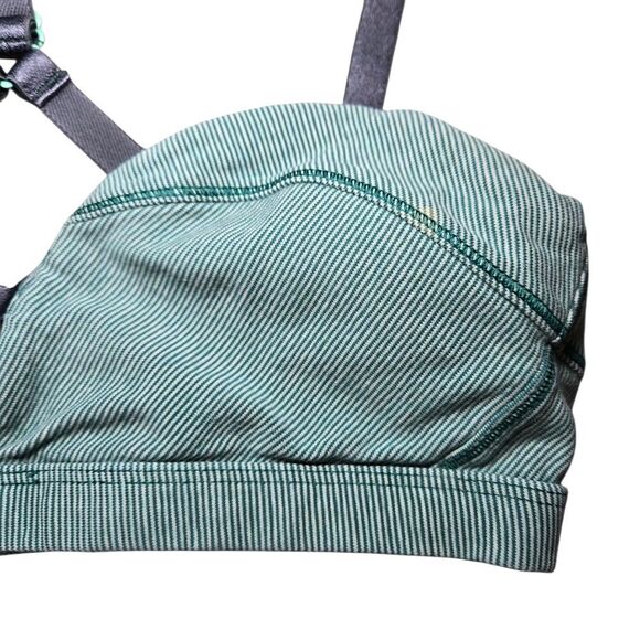 Lululemon Anahatasana Bra - Wee Stripe Heathered Menthol Forage - Picture 3 of 6